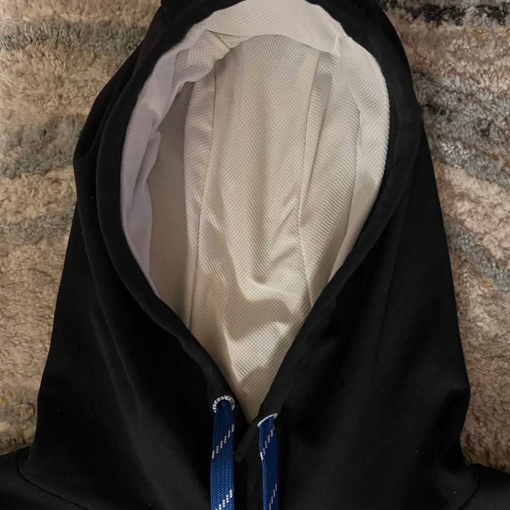 The North Face Unisex Black Hoodie with Blue Accents - Picture 3 of 4